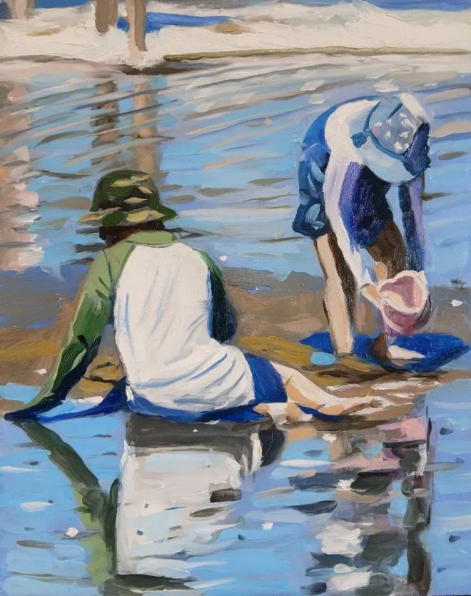 Dai David Art Beach Painting