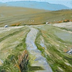 Brecon Beacons painting by Dai David Art