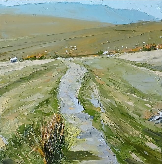 Brecon Beacons painting by Dai David Art