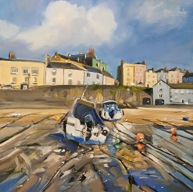 Tenby painting by Dai David Art