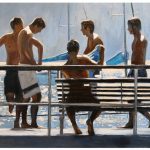 Beach painting Dai David Art, Male figurative