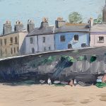 Dai David Art Tenby painting, Pembrokeshire - Pier Hill