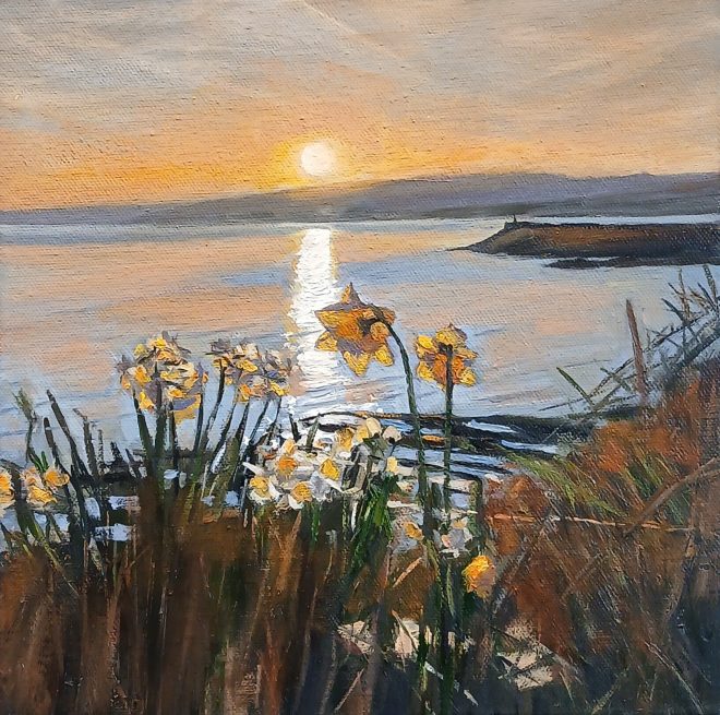 Dai David Art beach painting Newquay