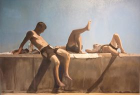 Dai David Art beach paintings male figurative