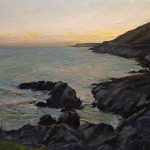 dai david art beach painting gower wales